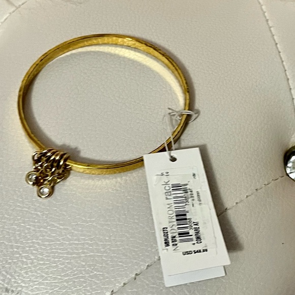 Kate Spade ‘How Charming’ Gold Plated Charm Bangle Bracelet - Picture 3 of 12